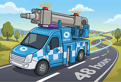 Dal fermo macchina alla ripartenza in 48 ore: come organizzare una fornitura rapida di cilindri su misura